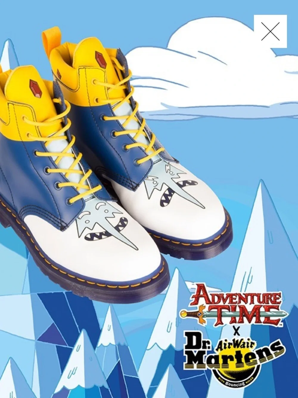 Dr. Martens x Adventure Time Ice King Men’s size 10 NEW!!! RARE!!!